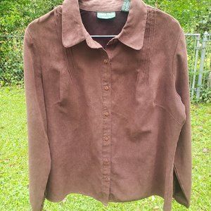 Lemongrass Studio brown button up size large